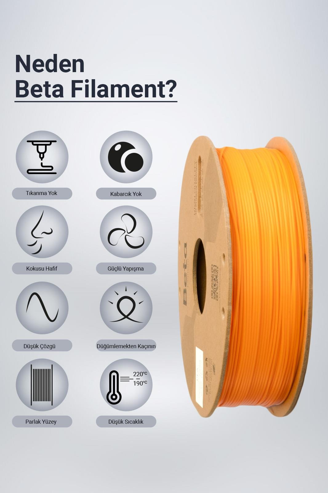 Beta%20PLA%20High-Speed%20Filament%20Coral%20Orange(Mercan%20Turuncu)%20-%201KG