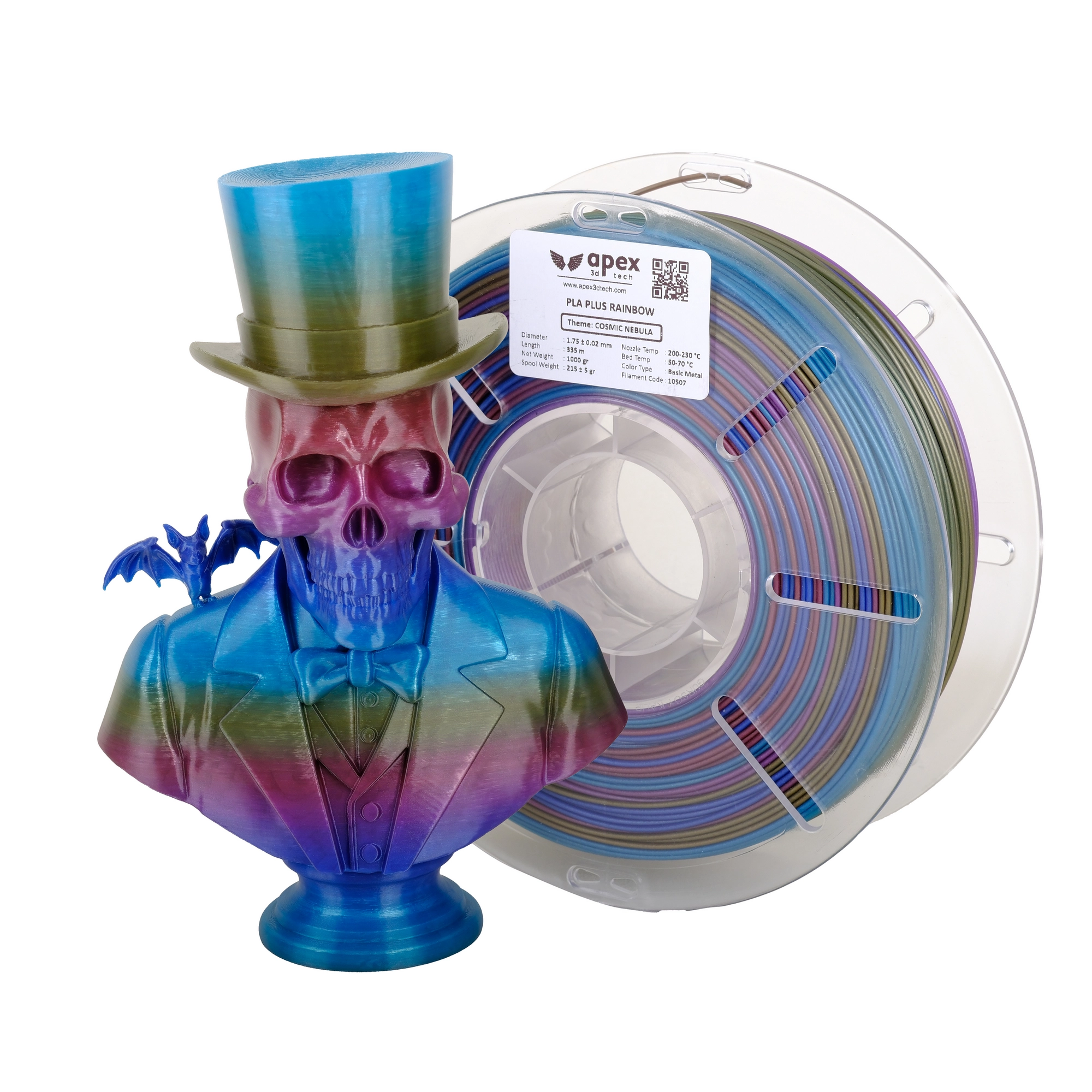 Apex%203D%20Tech%20PLA+%20Filament%20Cosmic%20Nebula%20-%20(1.75MM%20-%201KG)