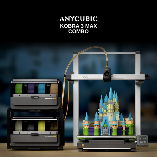 Anycubic Kobra 3 Max Combo 3D Yazıcı
