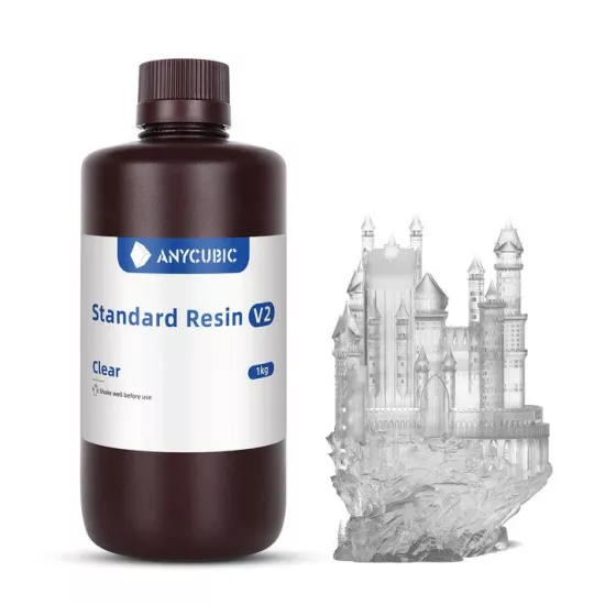 Anycubic Standard Reçine V2 Clear (Şeffaf) - 1 KG