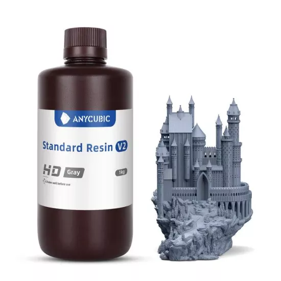 Anycubic Standard Reçine V2 HD Gray (HD Gri) - 1 KG