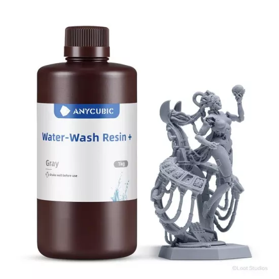 Anycubic Water-Wash Resin+ Gray (Gri) - 1 KG