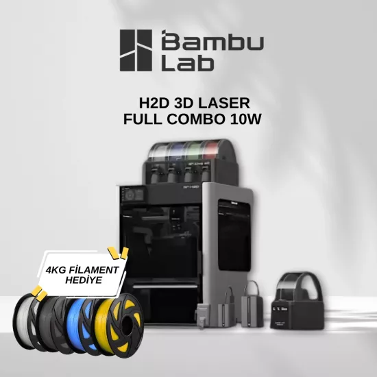Bambu Lab H2D Laser Full Combo 10W 3D Yazıcı