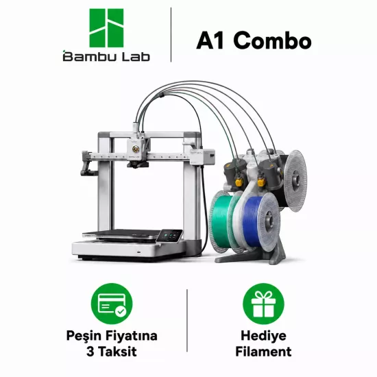 4 Renk Baskı Bambu Lab A1 Combo 3D Printer