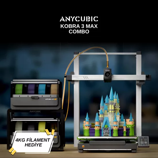 Anycubic Kobra 3 Max Combo 3D Yazıcı
