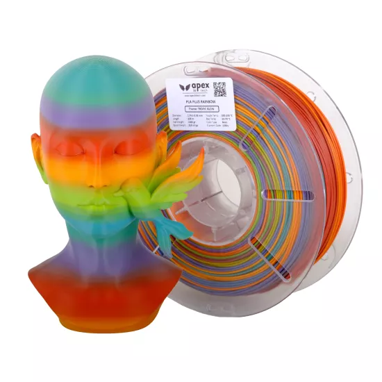 Apex 3D Tech PLA+ Filament Tropic Glow