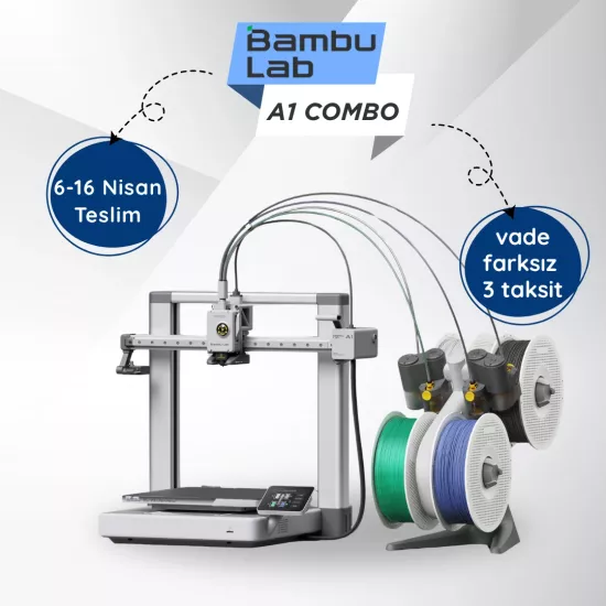 4 Renk Baskı Bambu Lab A1 Combo 3D Printer