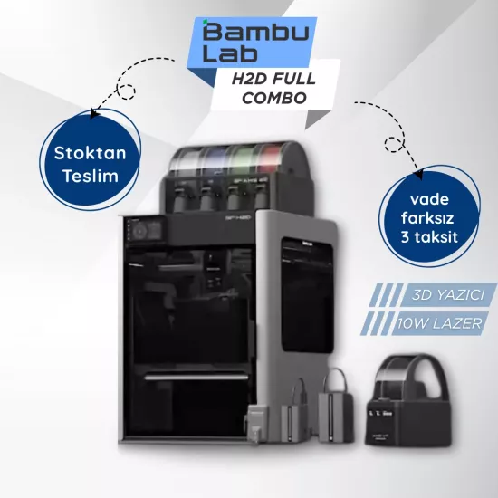 Bambu Lab H2D Laser Full Combo 10W 3D Yazıcı