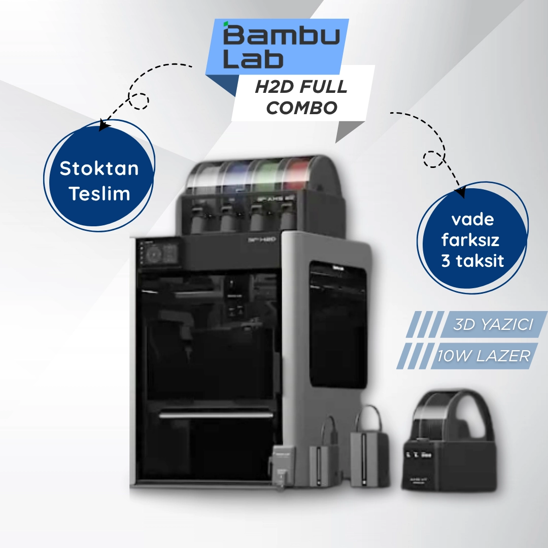 Bambu Lab H2D Laser Full Combo 10W 3D Yazıcı - RoboPro